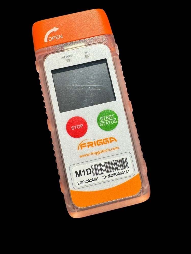 Frigga 4 PK Single Use Temperature Data Logger LCD Digital Temperature Recorder