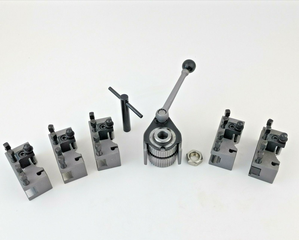 AA Multifix Quick Change Tool Post Kit & Plus AaT Part off holder 4 Bench Lathe