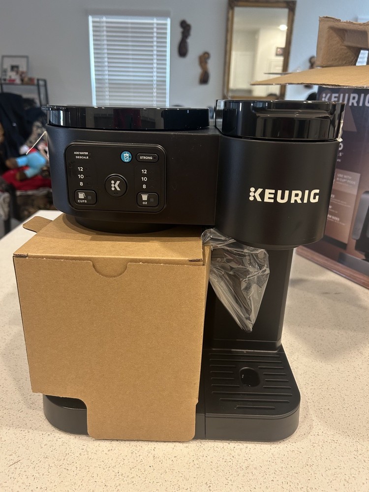 keurig k-duo essentials single serve & carafe coffee maker plus mr.coffee bundle