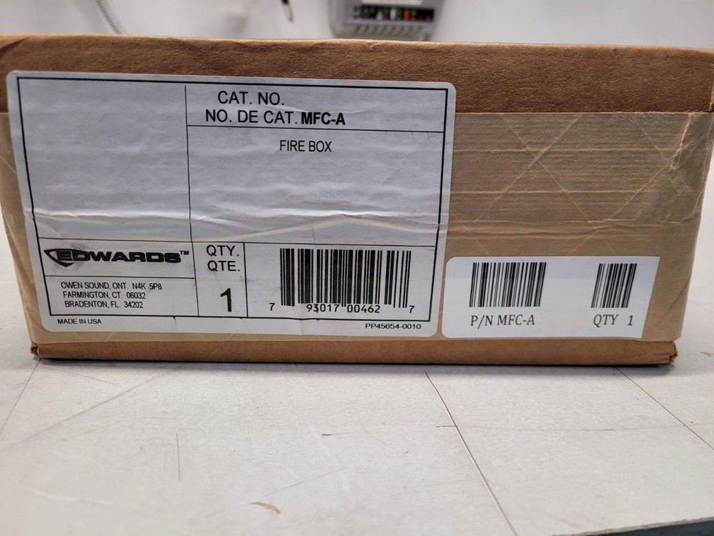 NEW Edwards MFC-A Multi Purpose Fire Box Red Mounting Cabinet Fire Alarm
