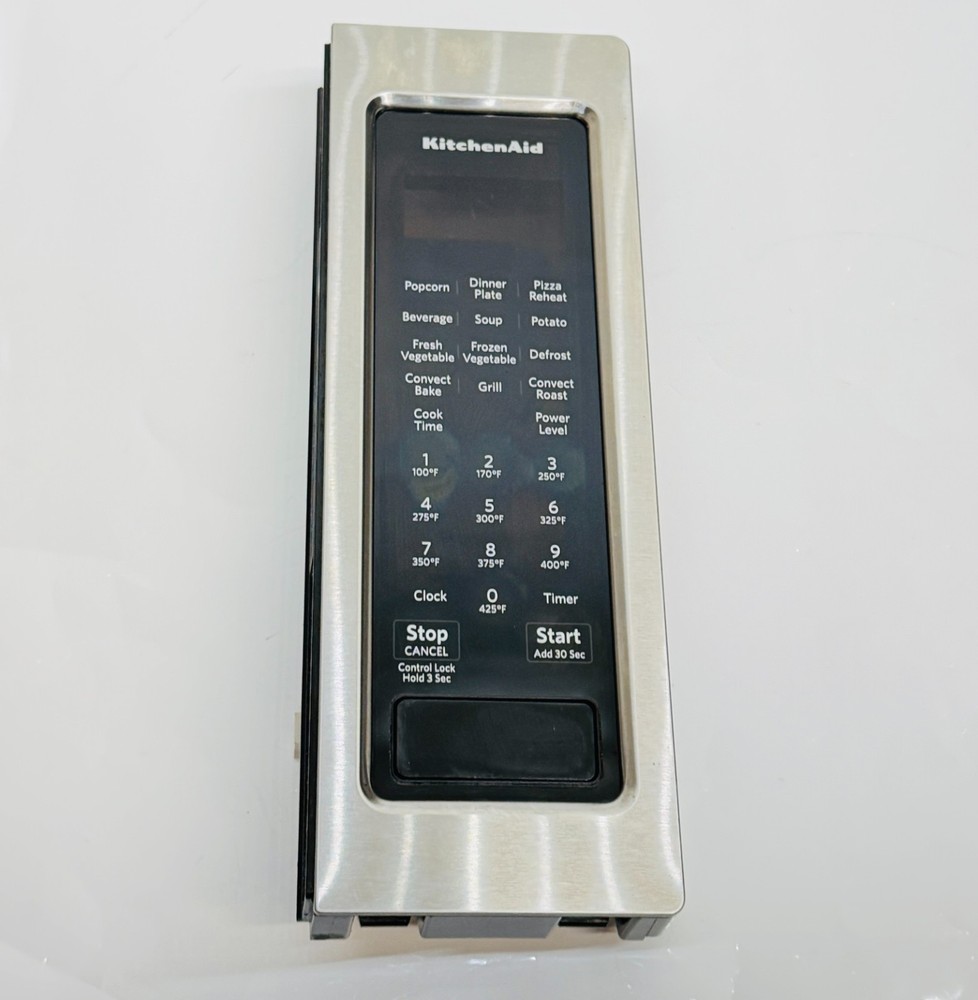 OEM KitchenAid Keypad Button Control Panel (NO BOARD) FOR KMCC5015GSS1 Microwave