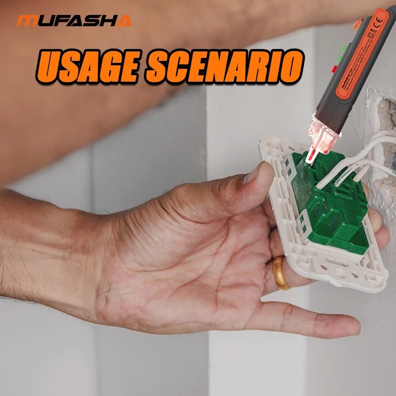 Non‑Contact Voltage Tester Pen AC 12‑1000V Smart Breakpoint Finder Detector