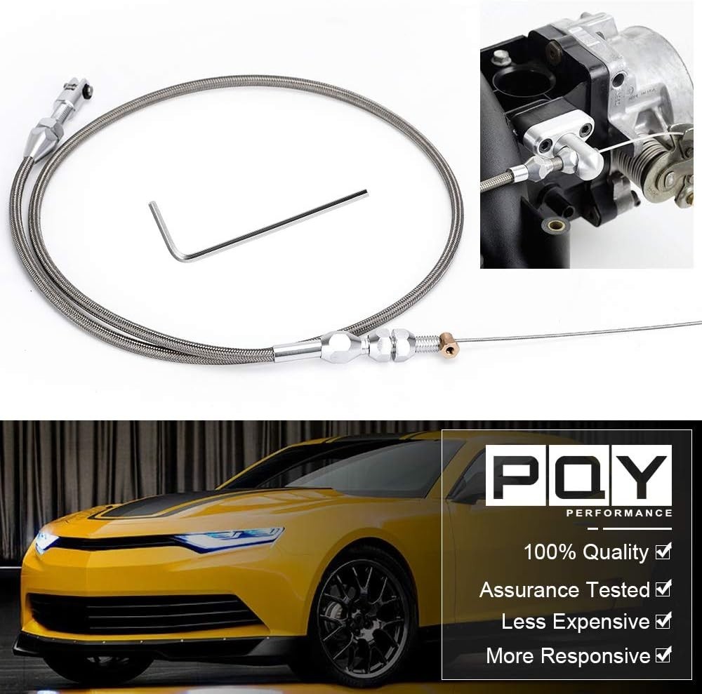 High-Quality LS Throttle Cable Kit - 36" Adjustable for Chevy Performance Gears
