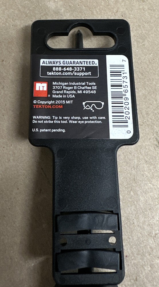 Tekton Scratch Awl, Rubber Handle, Model 65731