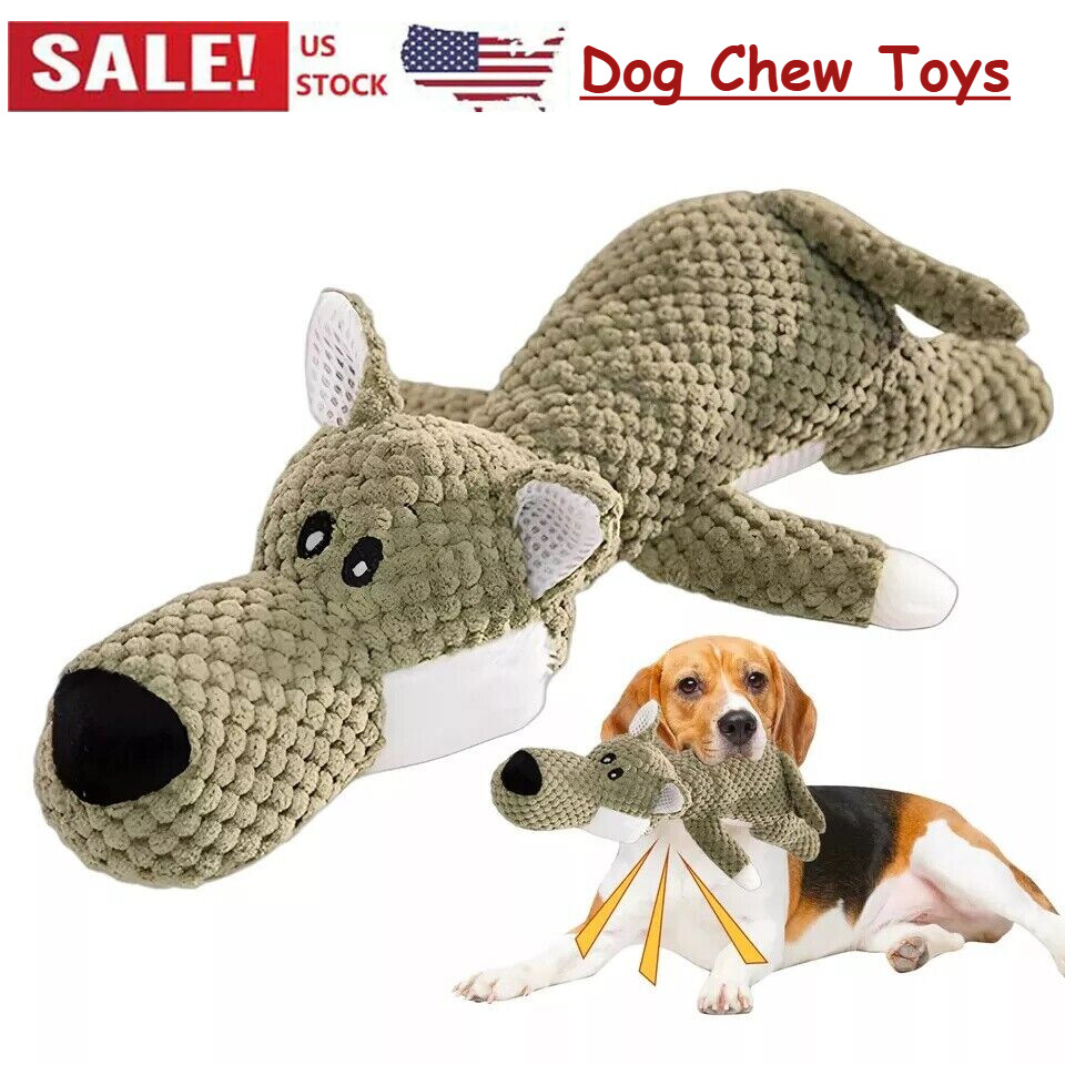 Dog Chew Toys for Aggressive Chewers Squeaky Washable Cat Dog Plush Toy