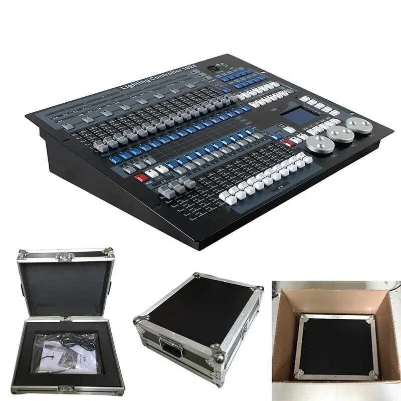 DMX 1024 channels Stage Lighting controller DJ console Equipment W/Flight Case