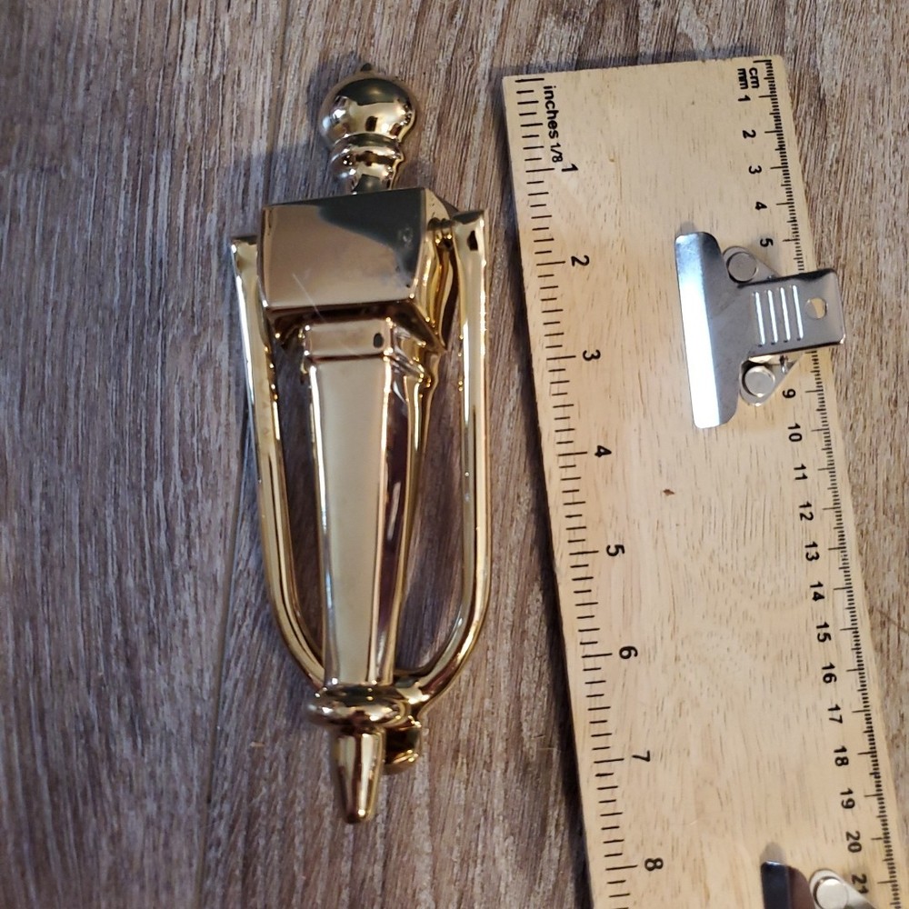 Emtek Polished Solid Brass Door Knocker Victorian No Scratches