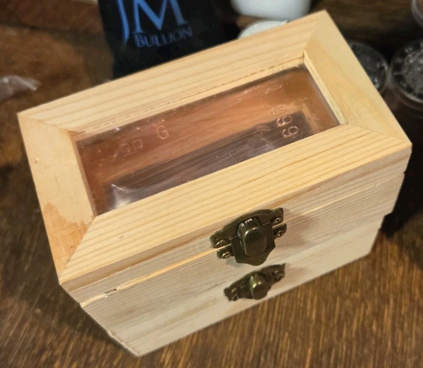 1 Kilo Hand Poured Solid Copper Bullion Bar .999 Pure Fine Copper Kg Ingot