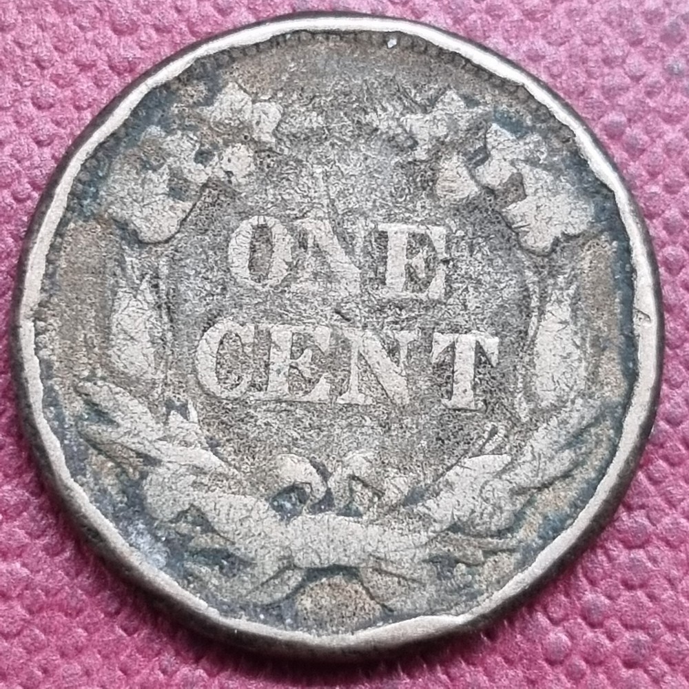 1858 Flying Eagle Cent 1c Circulated Details #84326