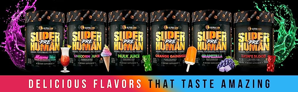 ALPHA LION SUPERHUMAN PRE Original Performance Pre-Workout 21 Servings