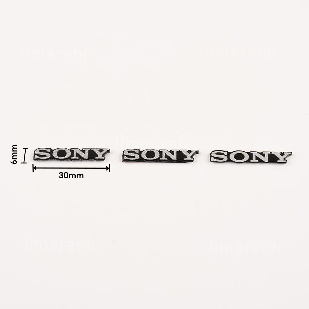 4pcs DIY Sony aluminum logo badge replacement piece 30mm X 5mm