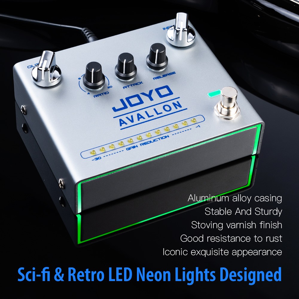 JOYO Compressor Effect Pedal Dynamic Feedback For Electric Guitar Bass (Opened)