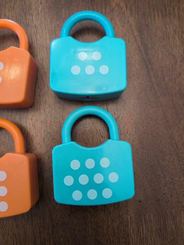 Number Learning Locks & Keys Educational Learning Incomplete *Missing Lock #2*