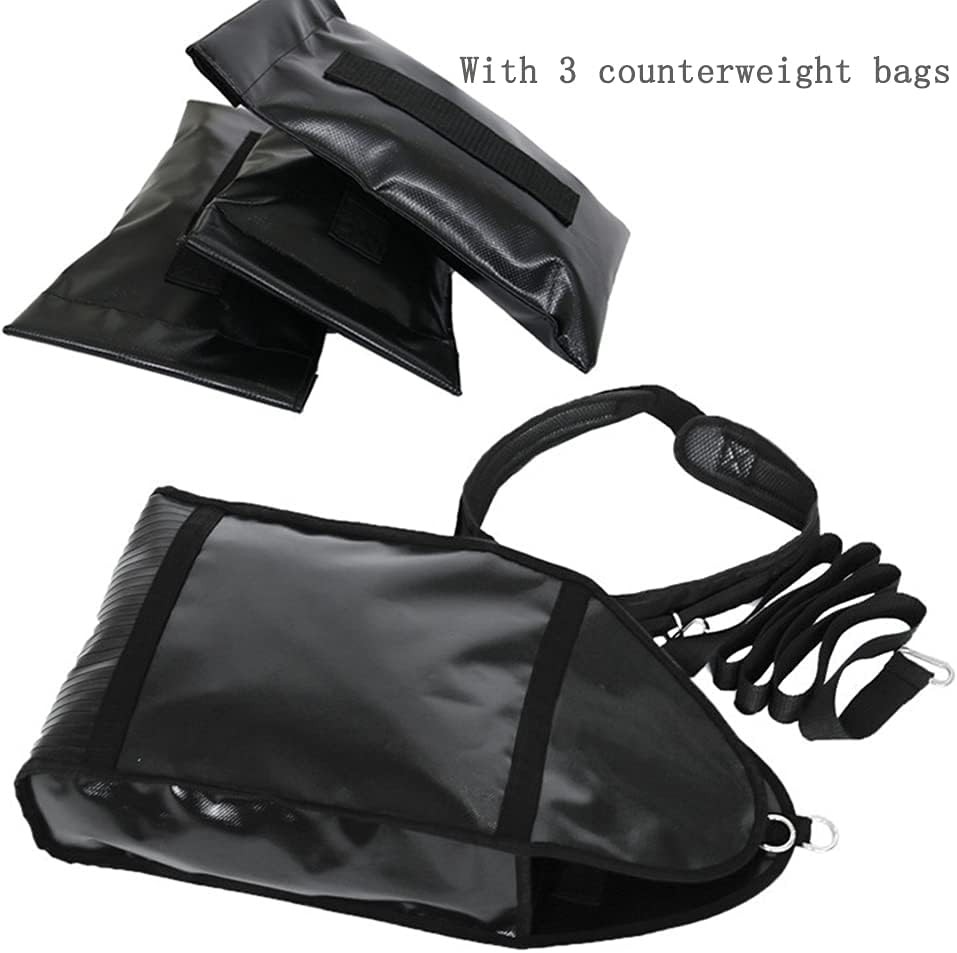 Running Weight Bag Speed Training Sandbag Adjustable Medium, Black