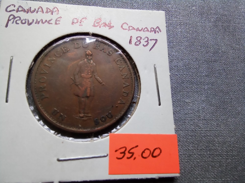 Canada Field Marshall Wellington  Half Penny Token  Fine+