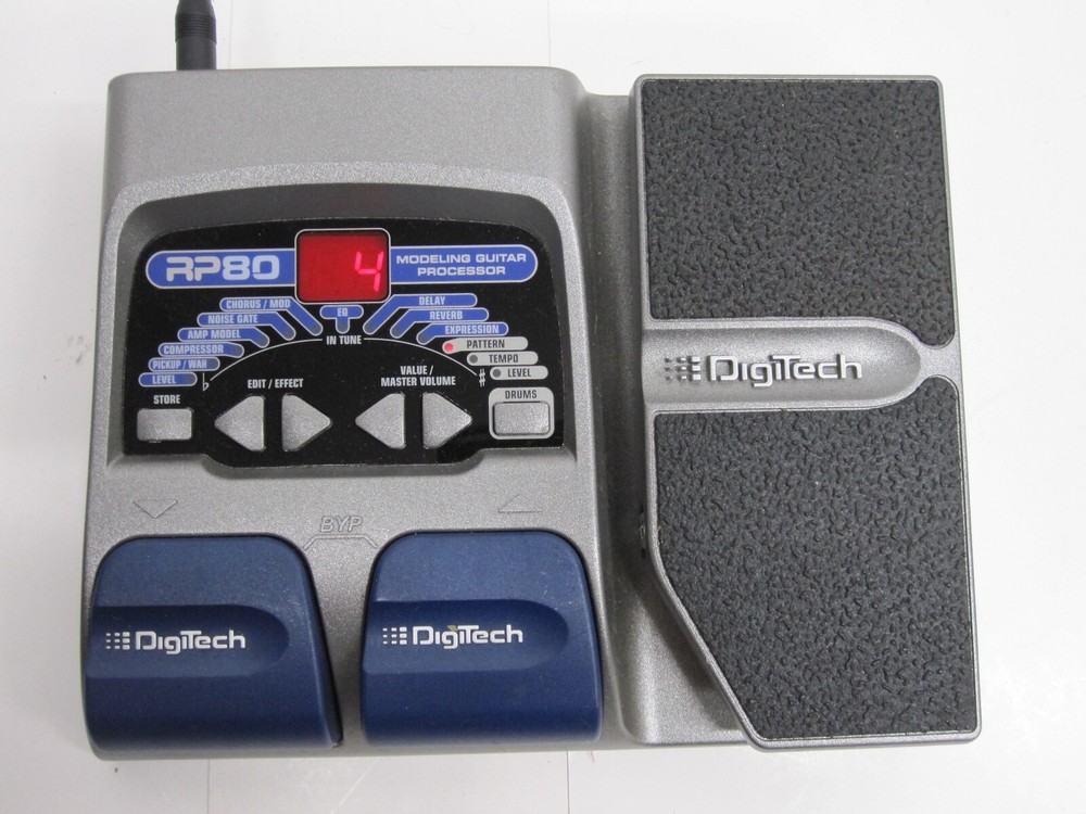DigiTech RP80 Digital Guitar Processor Classic Amp Modeling and Effects / manual