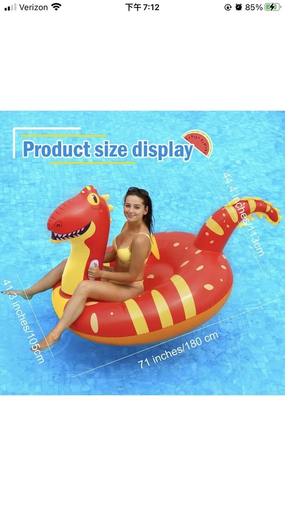 Dinosaur Pool Float Free Shipping