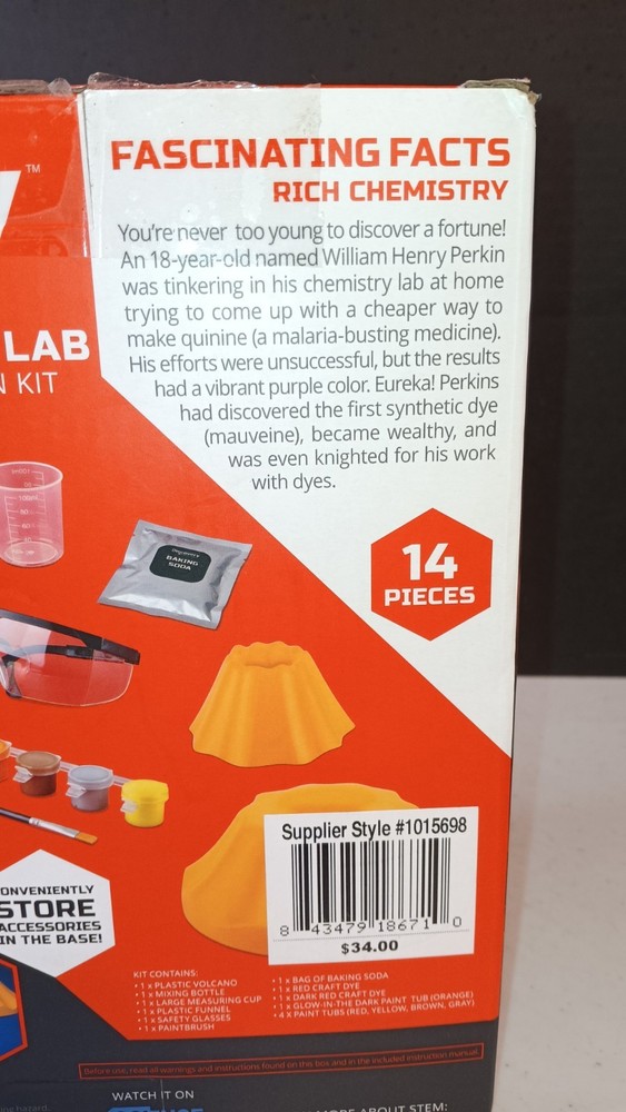 🆕 DISCOVERY Mindblown 14Pc. DIY Volcano Science Lab, Paint & Play Eruption Kit