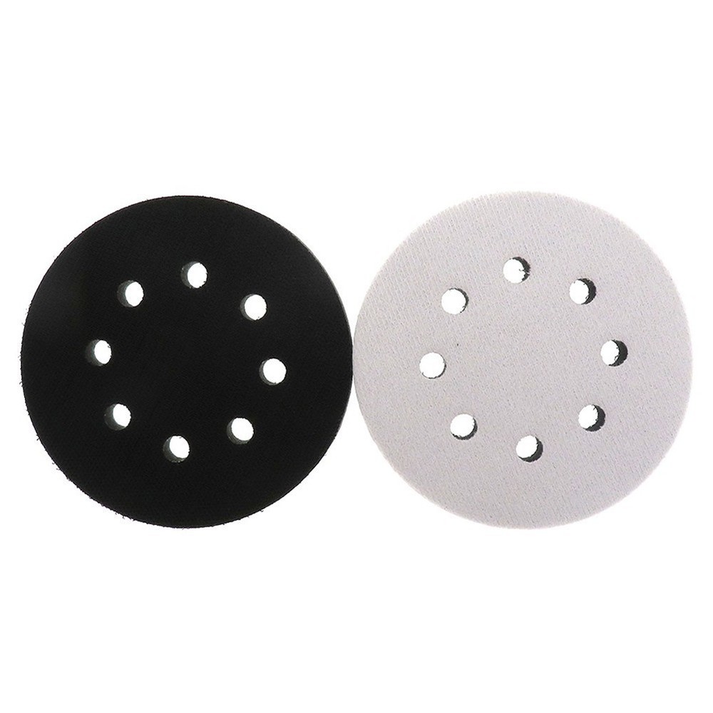 125Mm Sponge Interface Pad 2PCS 8-Hole Hook&Loop Inch Pads Soft Useful