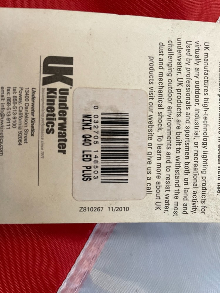 underwater kinetics mini q40 led plus module