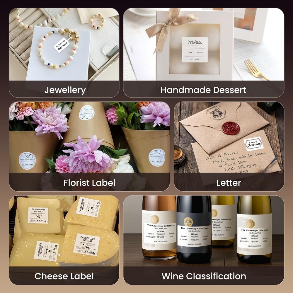 CLABEL Label Maker Machine with Tape, 221B Thermal Bluetooth Label Printer 2 ...