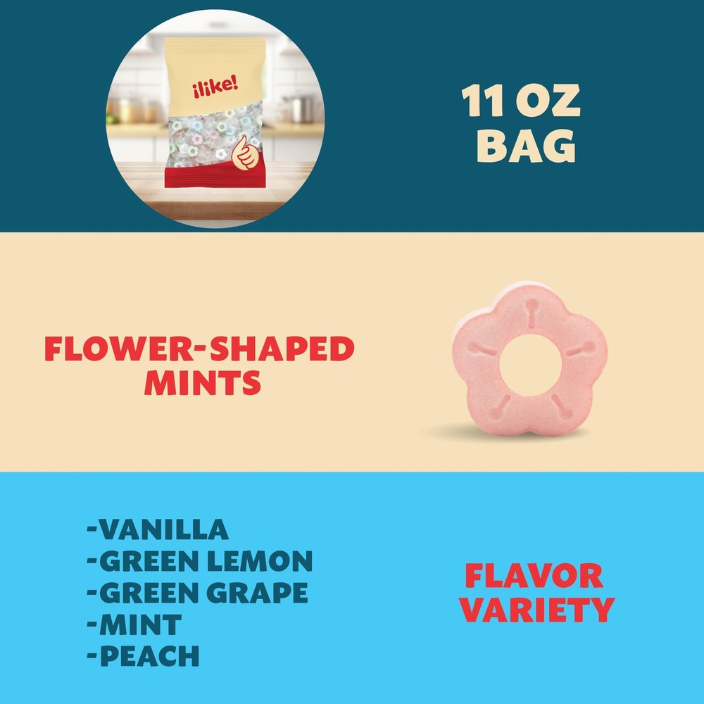 Sugar-Free Mints Hard Candy, Assorted Flavors - After Dinner Refreshing - 11-...