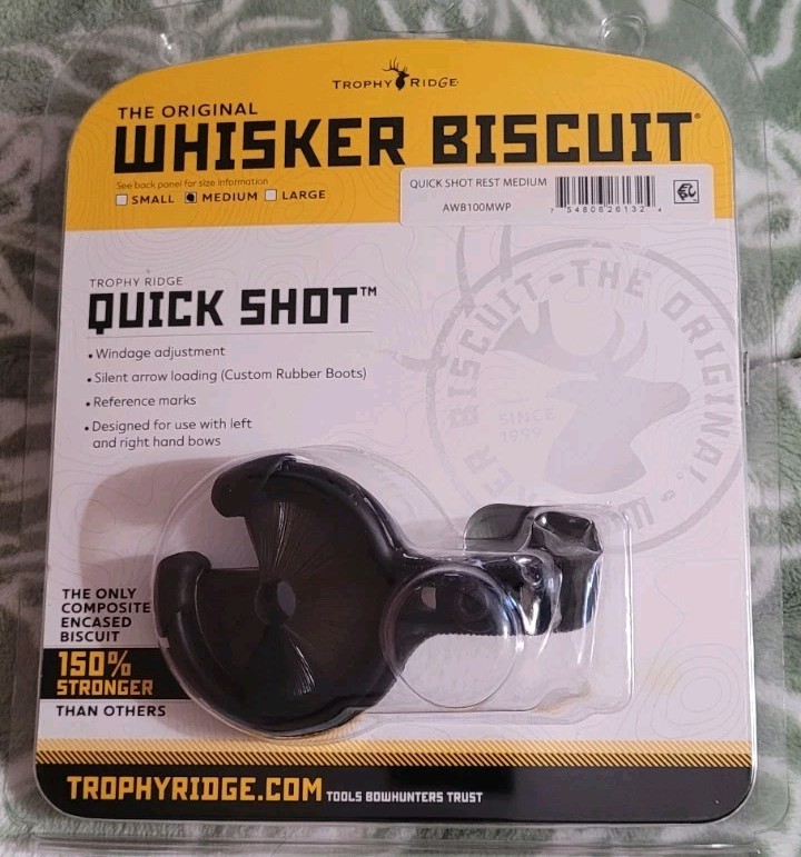 Trophy Ridge Whisker Biscuit Quick Shot Rest Medium