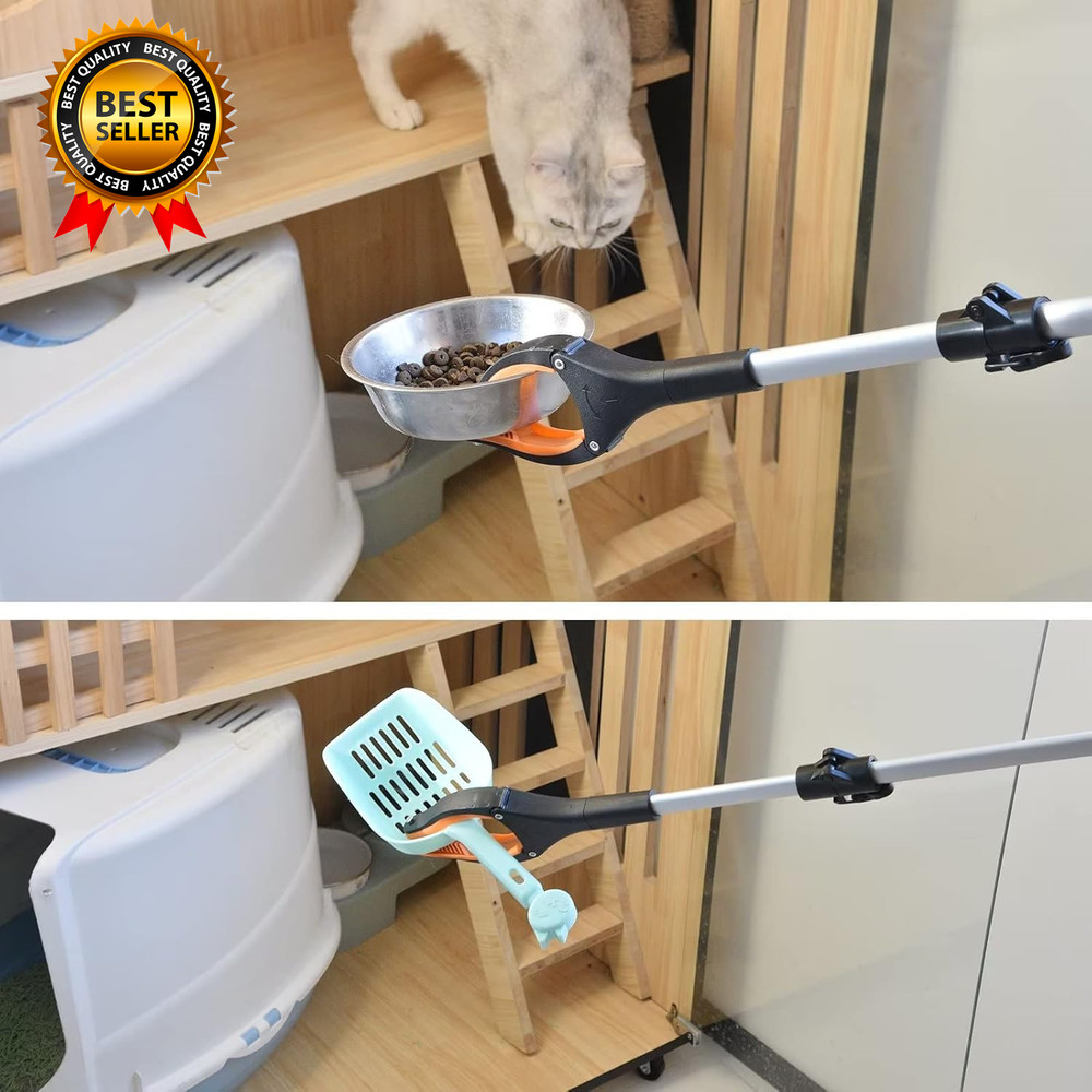 43" Extra Long Grabber Tool Foldable Grabbers for Elderly Grab It Reaching Tool