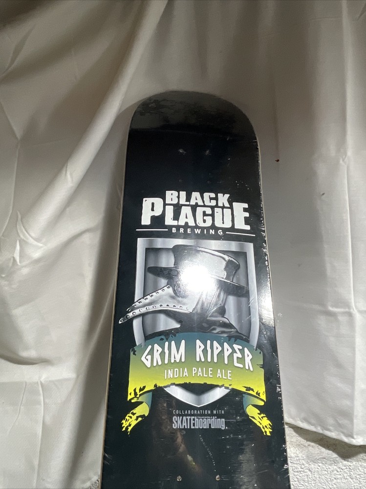black plague Skateboard Deck Transworld Collab New