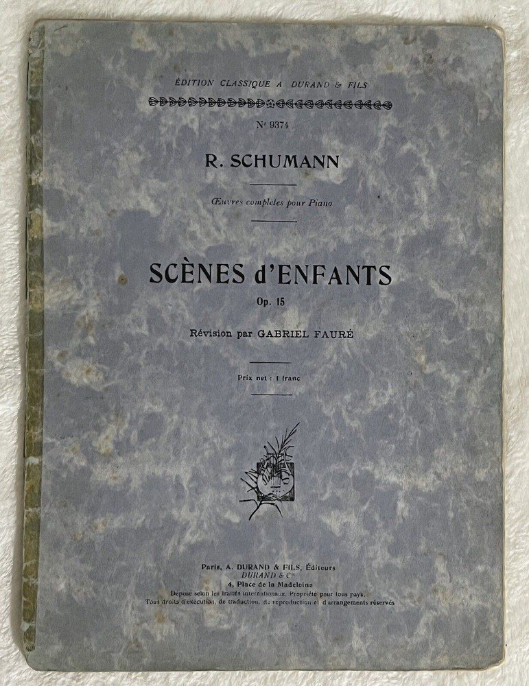 Scenes D’Enfants By R. Schumann  Ref00390