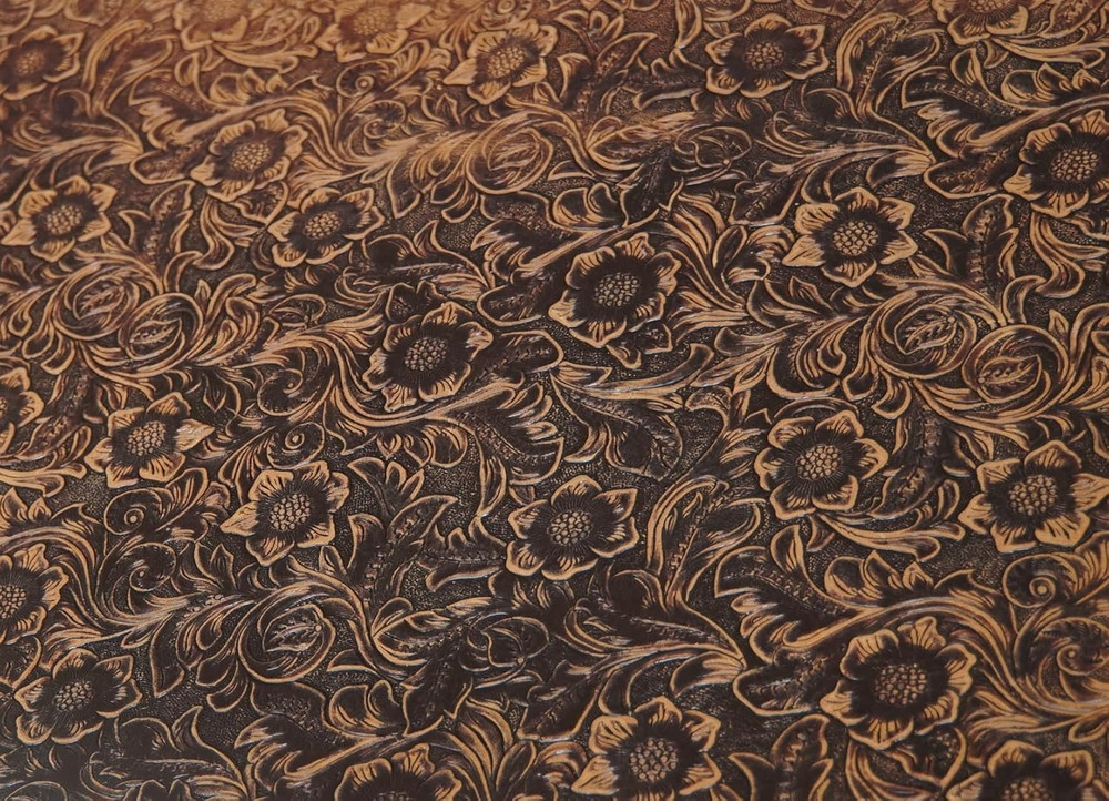 Bump Texture Genuine Leather Sheets Plain Geometric Pattern Printed Leather Shee