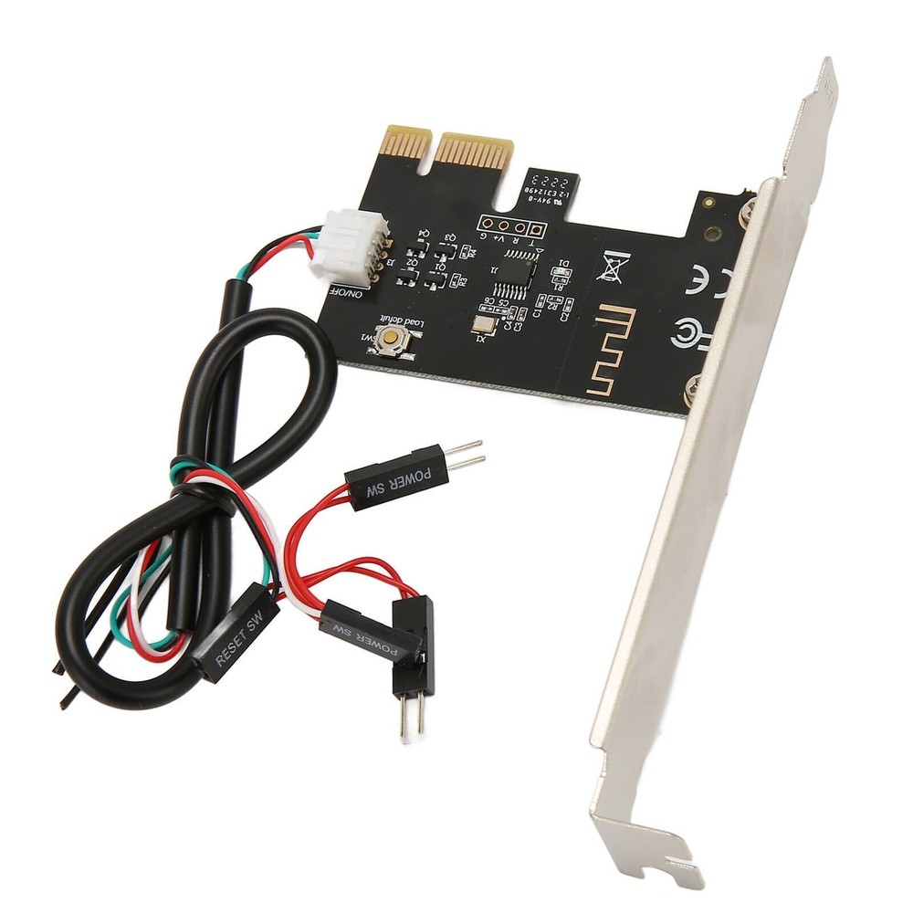 Computer Power Reset Switch PCIE Card Precise Control Thickened Gold Pin APP