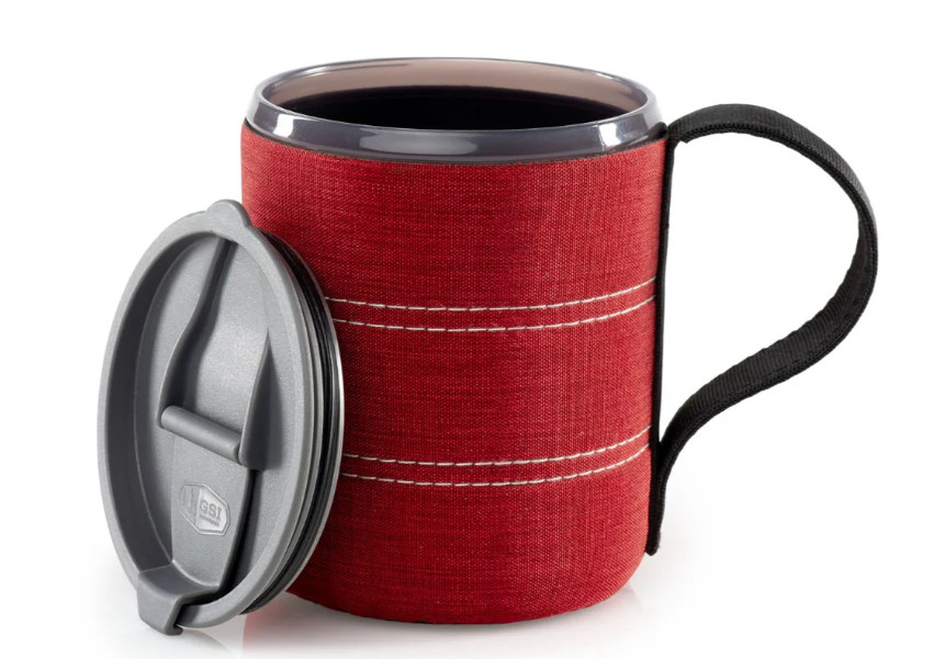 GSI Infinity Backpacker Mug - BPA Free - Ultra Lightweight - 17 fl oz Red