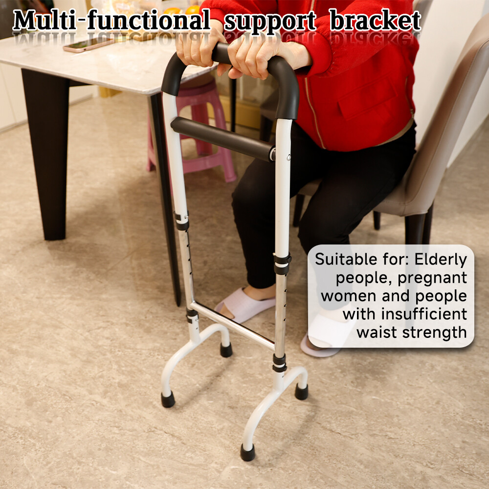 Height Adjustable Assist Cane Quick Assembly Walking Frame For Seniors Mobility