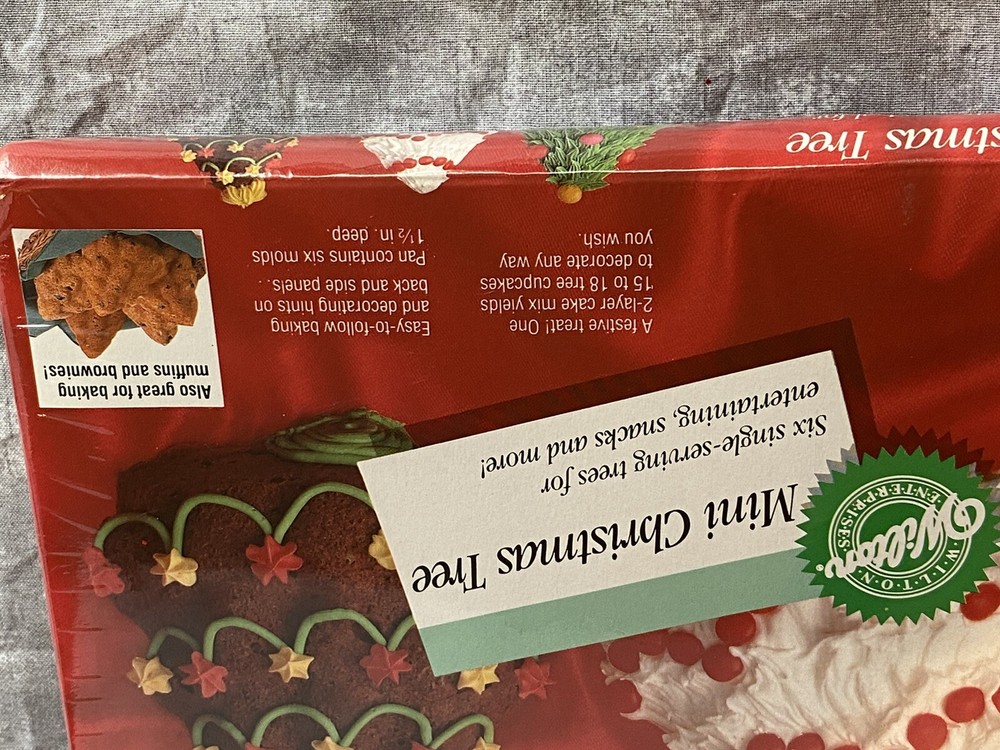 Wilton Mini Christmas Tree Cake Pan Unopened