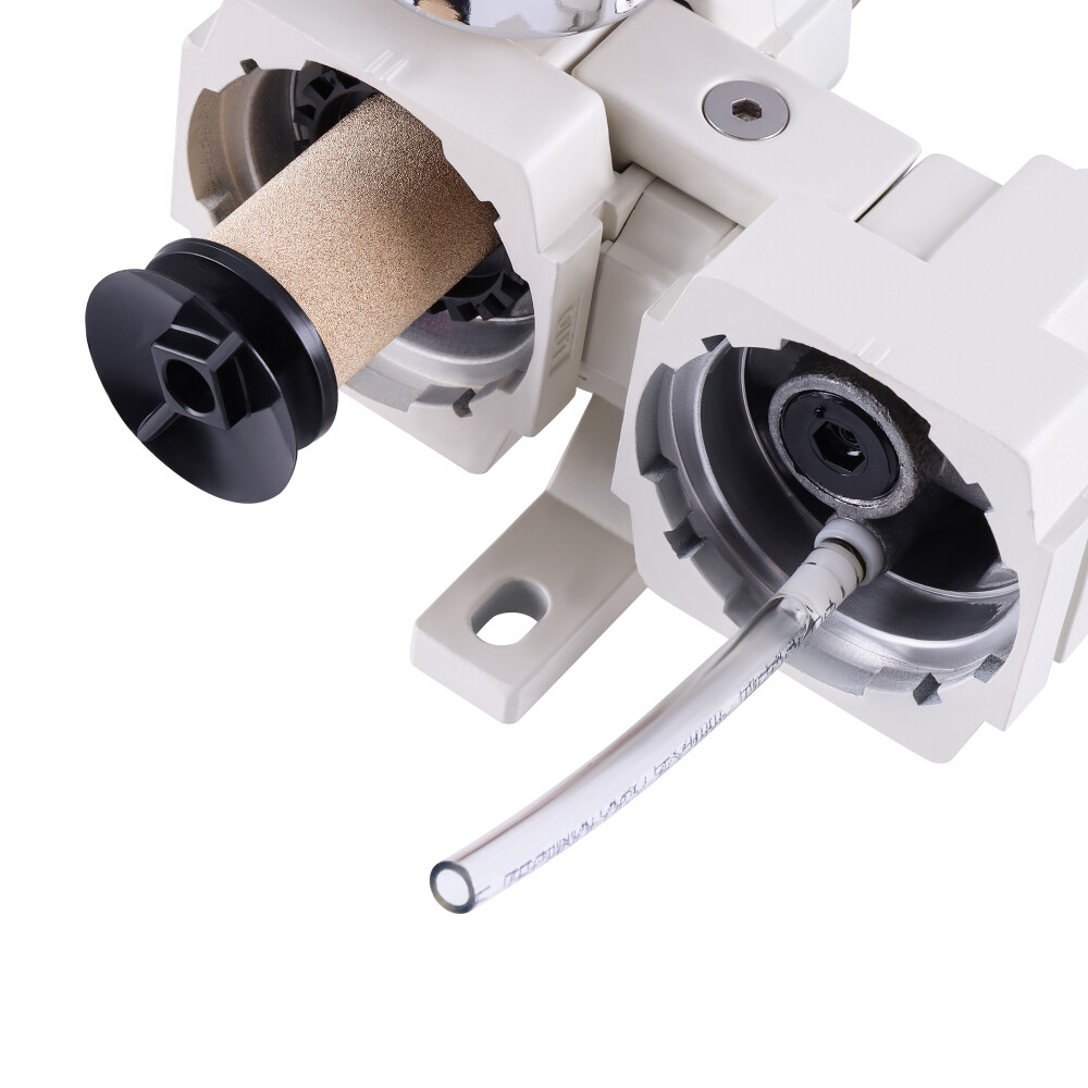 3/8" Compressed Air Filter Regulator Lubricator Combo Water/Oil Trap Separator