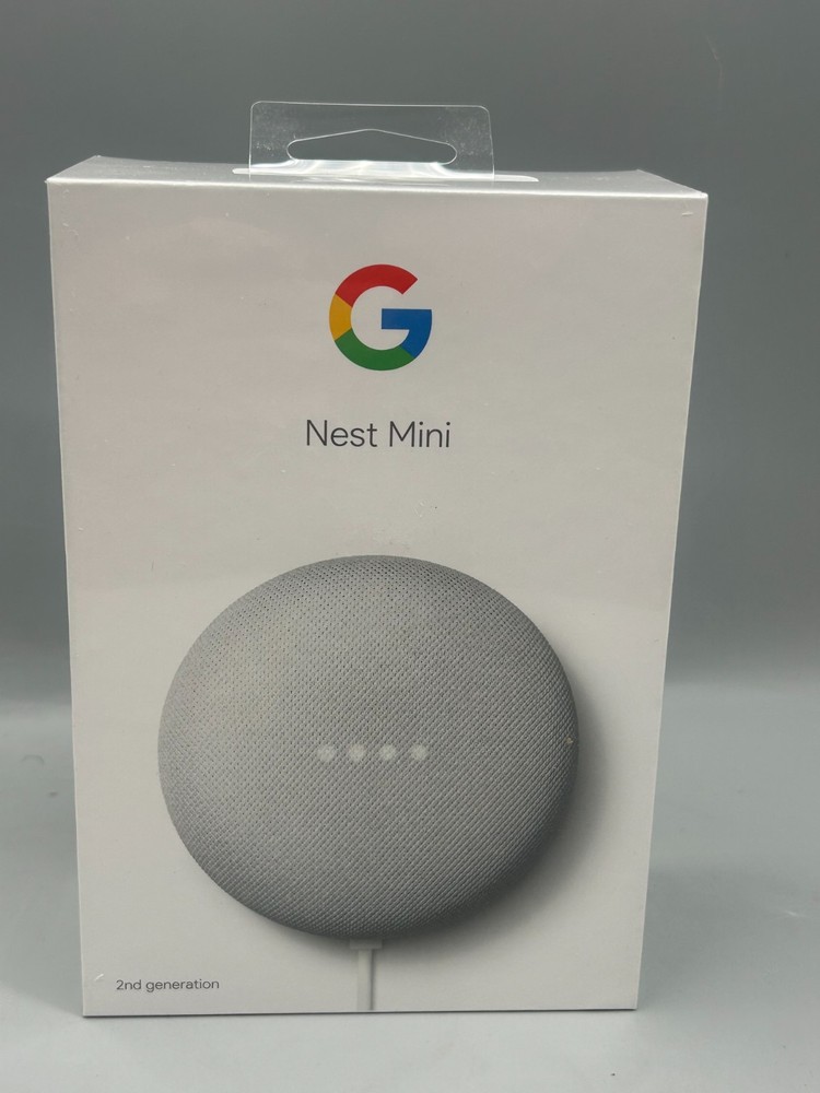 Google Nest Mini (2nd Generation) Smart Speaker - Chalk - Sealed