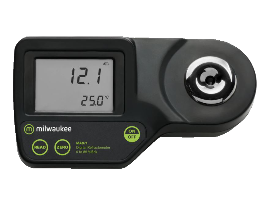 Milwaukee MA871 Digital Brix Refractometer with Hard Carrying Case for Refractom
