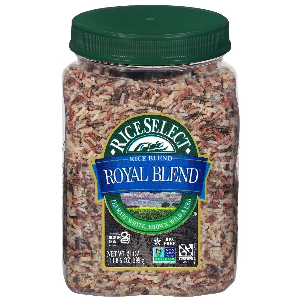 Royal Blend Rice, Texmati Rice Blend, 21 oz Jar