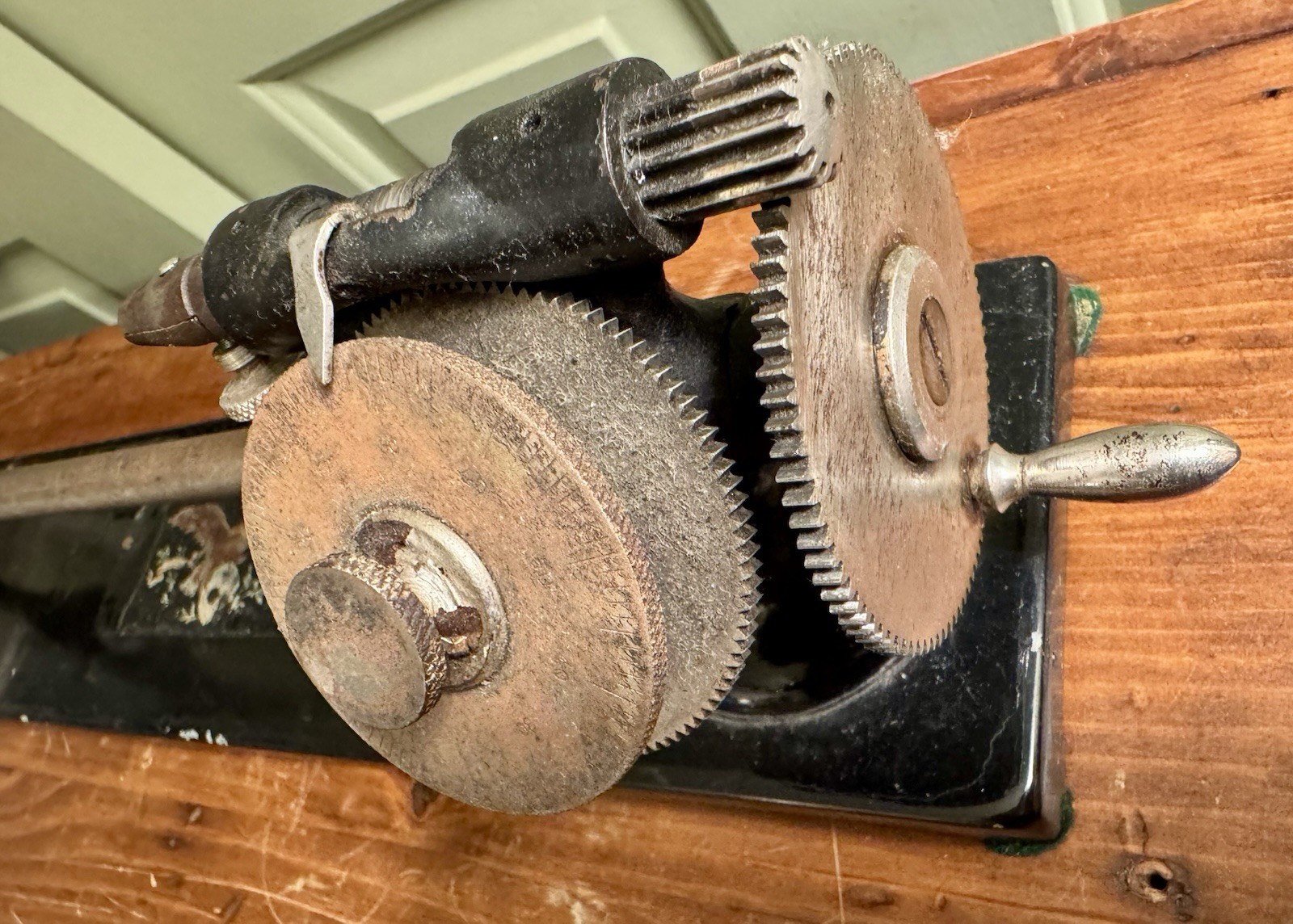 Rare Antique Textile Thread Counter Iron and Brass￼.