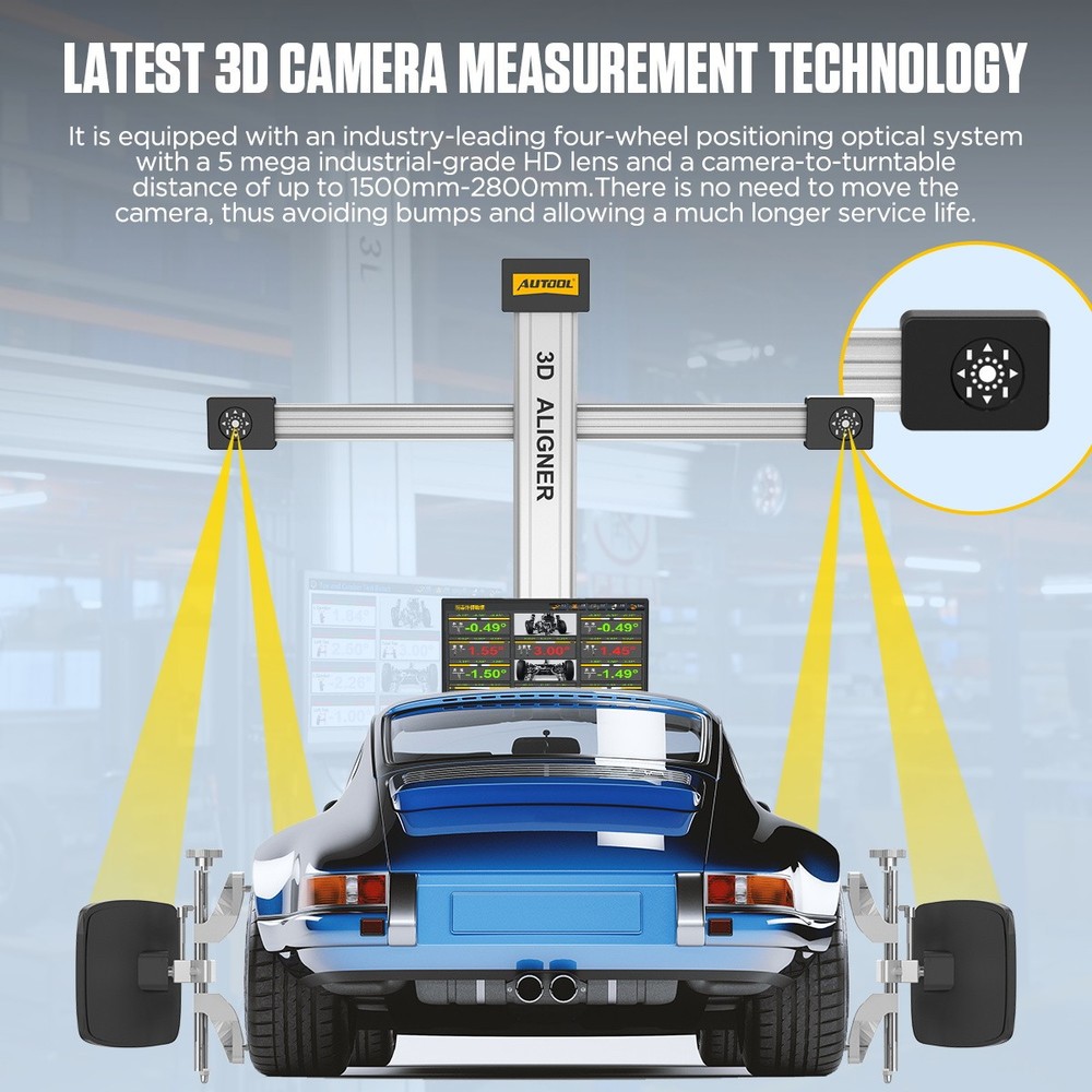 AUTOOL XC508 3D Wheel Alignment Machine Fully Automatic Tire Aligner System 110V
