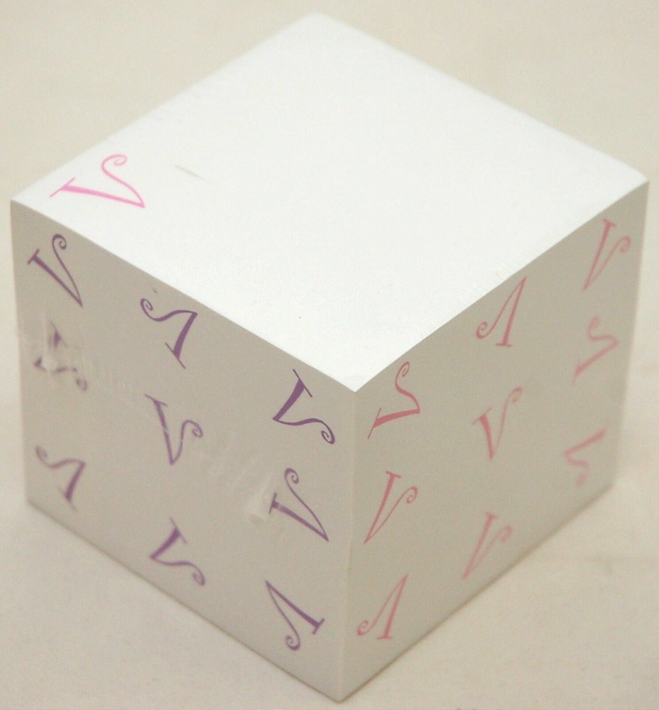 2400 Post-It SHEETS Notepad The Letter V White Sticky Notes 3" Square Office NEW