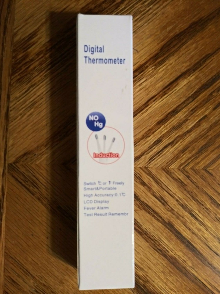 Unlabeled Digital Thermometer No HG Induction Memory Function Buzzer Fever Alarm