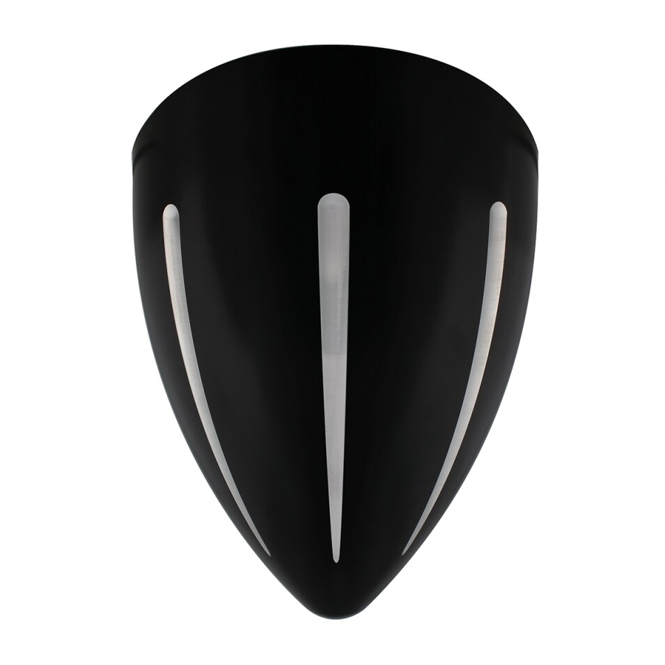 Black "Billet" Style Groove Headlight 5 LED Bulb - Chrome