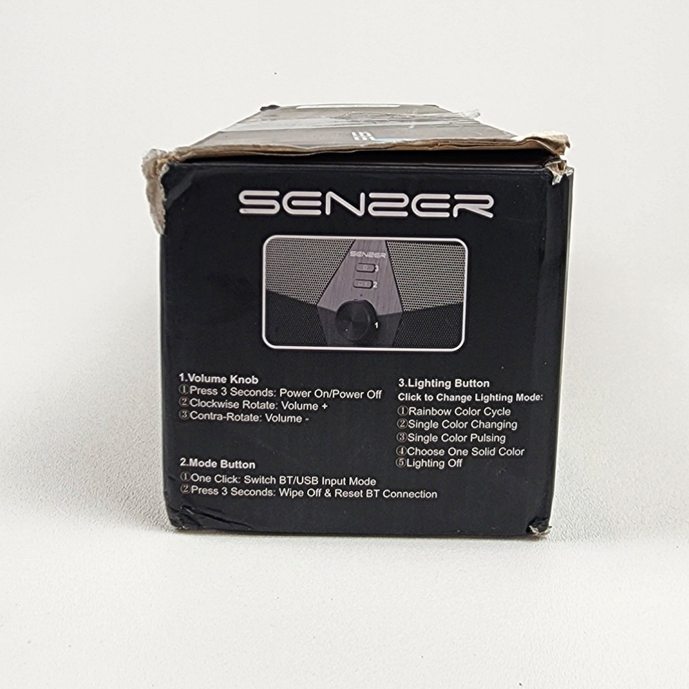 Senzer CS30 Bluetooth Computer Speakers USB Soundbar RGB LED 16W PC
