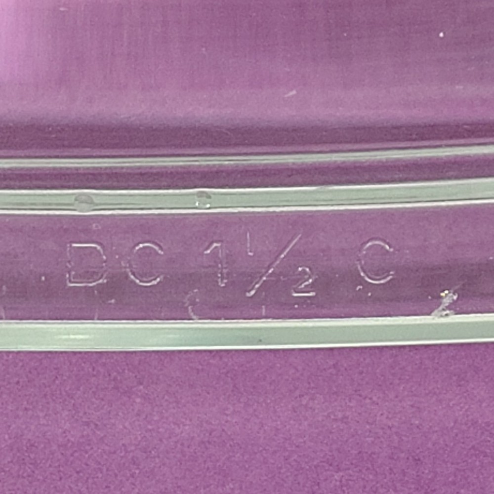 PYREX Casserole Replacement Lid Only DC 1 1/2 C Rectangle Glass Corning ***Read