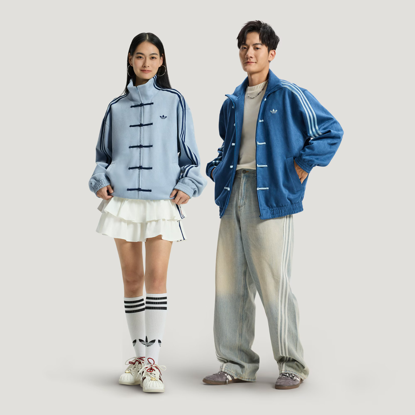 Adidas ORIGINALS CTT Chinese Jacket Blue Unisex NEW RARE LIMITED EDITION Size L