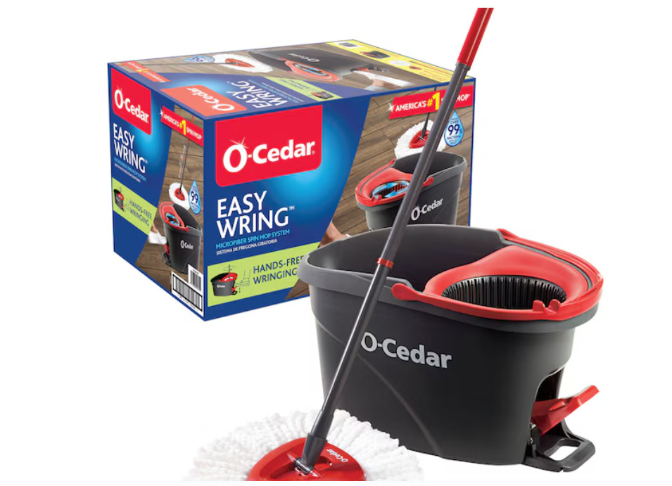 O-Cedar EasyWring Spin Mop With Bucket