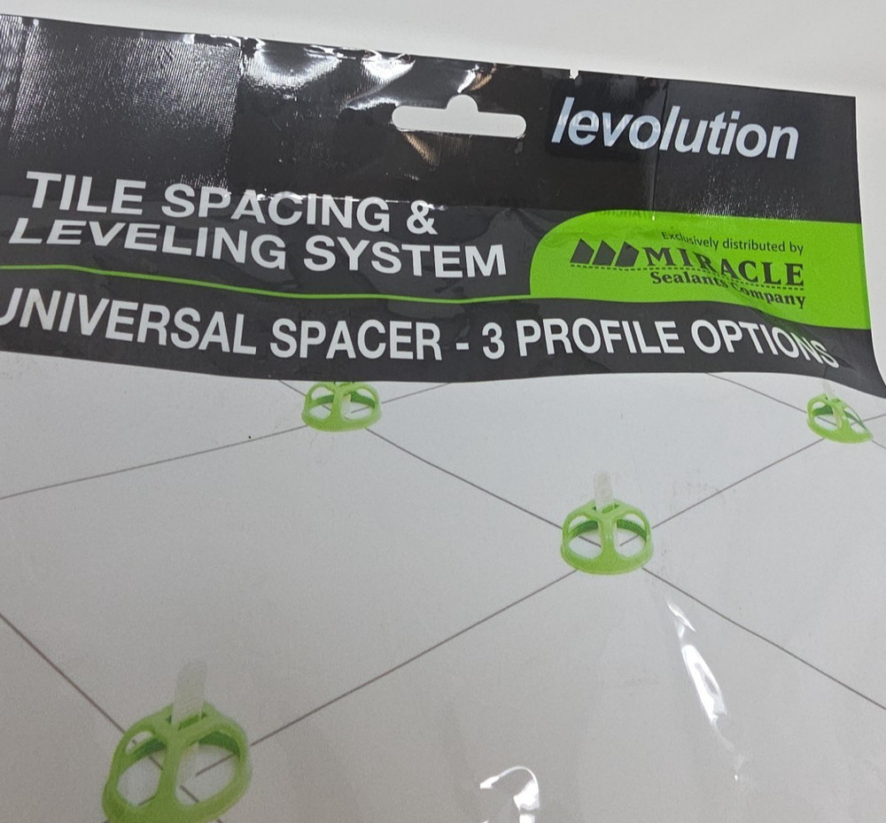levolution Tile Leveling Spacer 3/16" Part A 50 Pack Universal Grid System White