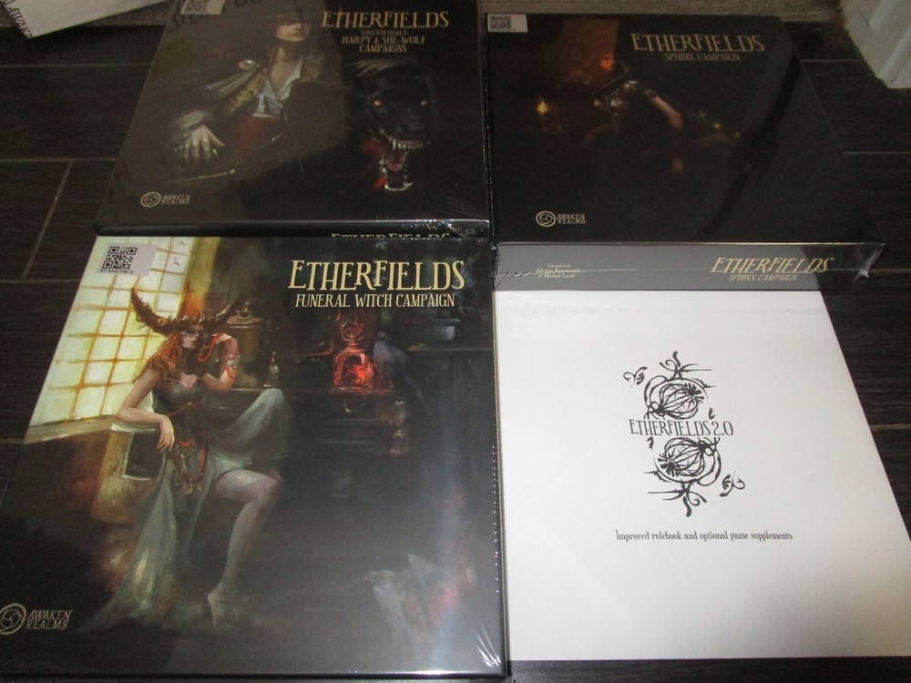 Etherfields Kickstarter Stretch Goals Harpy, She-Wolf, Sphinx, Witch Campaigns